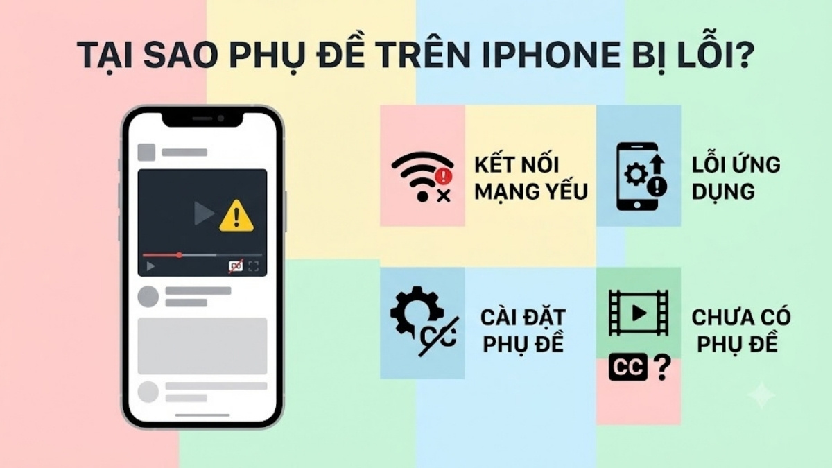 Nguyên nhân lỗi khi tải phụ đề Youtube trên iPhone