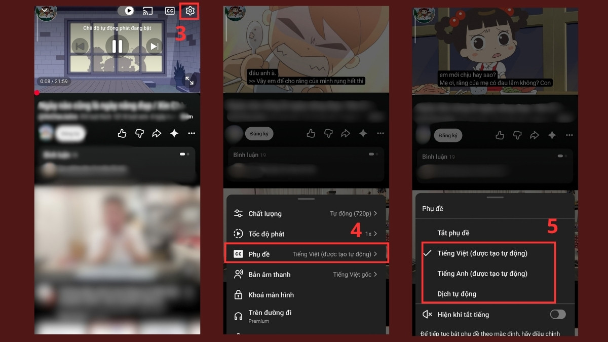 Lỗi khi tải phụ đề Youtube trên iPhone - Cách tải phụ đề xem offline bước 2