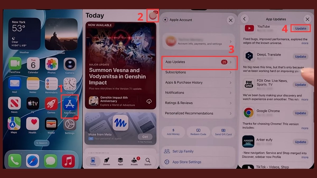 Sửa lỗi khi tải phụ đề Youtube trên iPhone - Cài lại ứng dụng