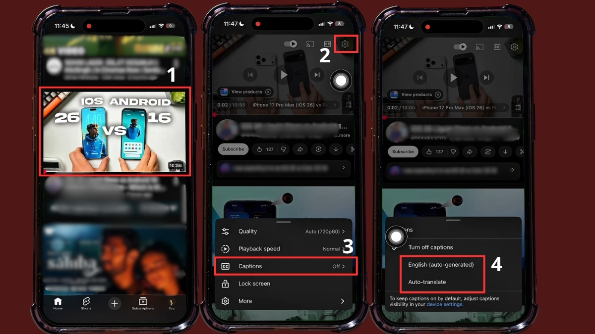 Sửa lỗi khi tải phụ đề Youtube trên iPhone - Kiểm tra cài đặt ngôn ngữ