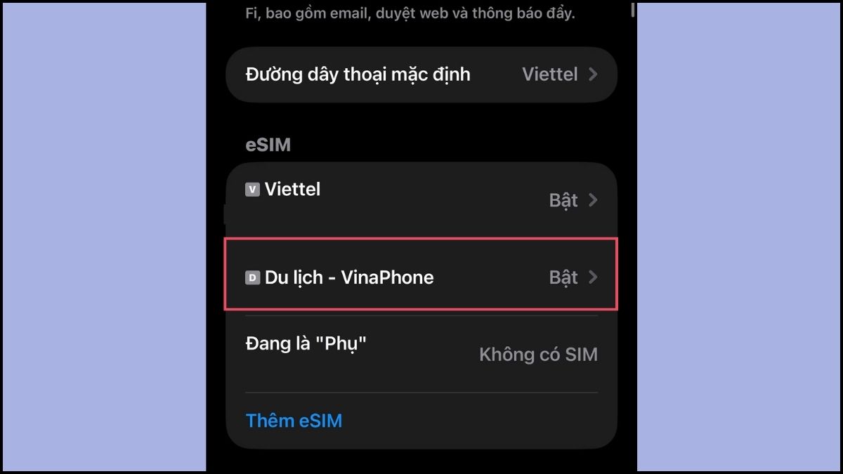 Khắc phục lỗi không bật được 5G trên iPhone - Kích hoạt băng tần 5G bước 2