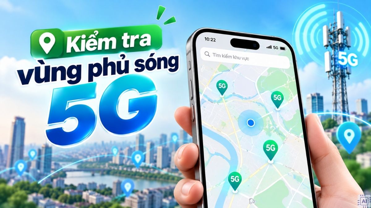 Khắc phục lỗi không bật được 5G trên iPhone - Kiểm tra vùng phủ sóng 5G