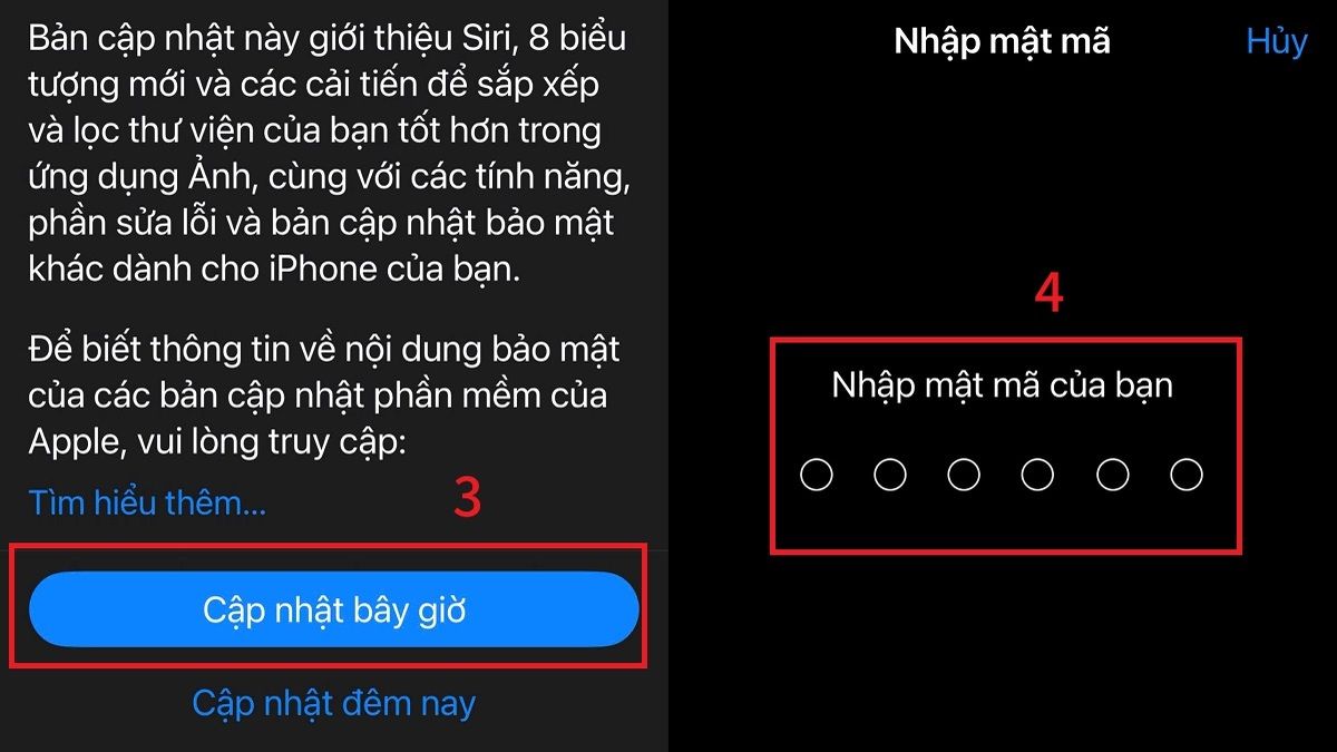 Khắc phục lỗi không thể kích hoạt Touch ID trên iPhone - Cập nhật iOS bước 2