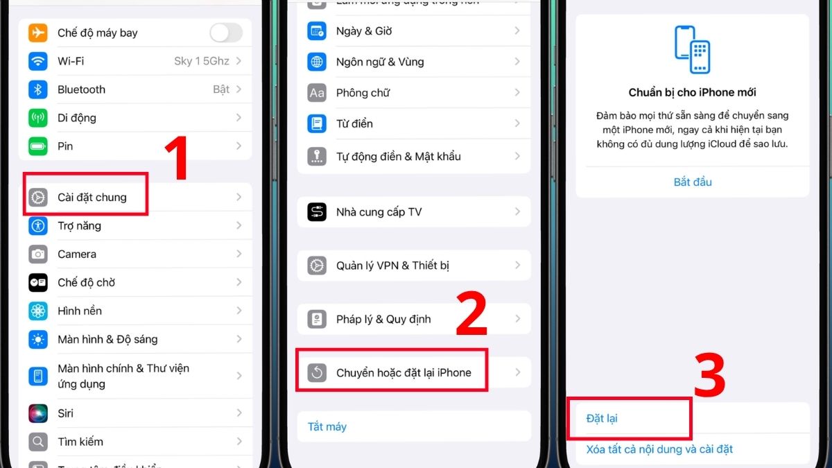 Khắc phục lỗi không thể kích hoạt Touch ID trên iPhone - Đặt lại cài đặt