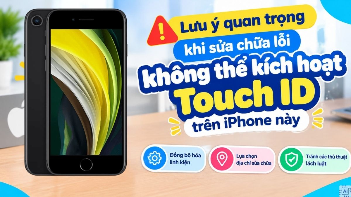Lưu ý về lỗi không thể kích hoạt Touch ID trên iPhone