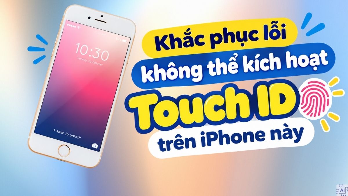 Khắc phục lỗi không thể kích hoạt Touch ID trên iPhone này