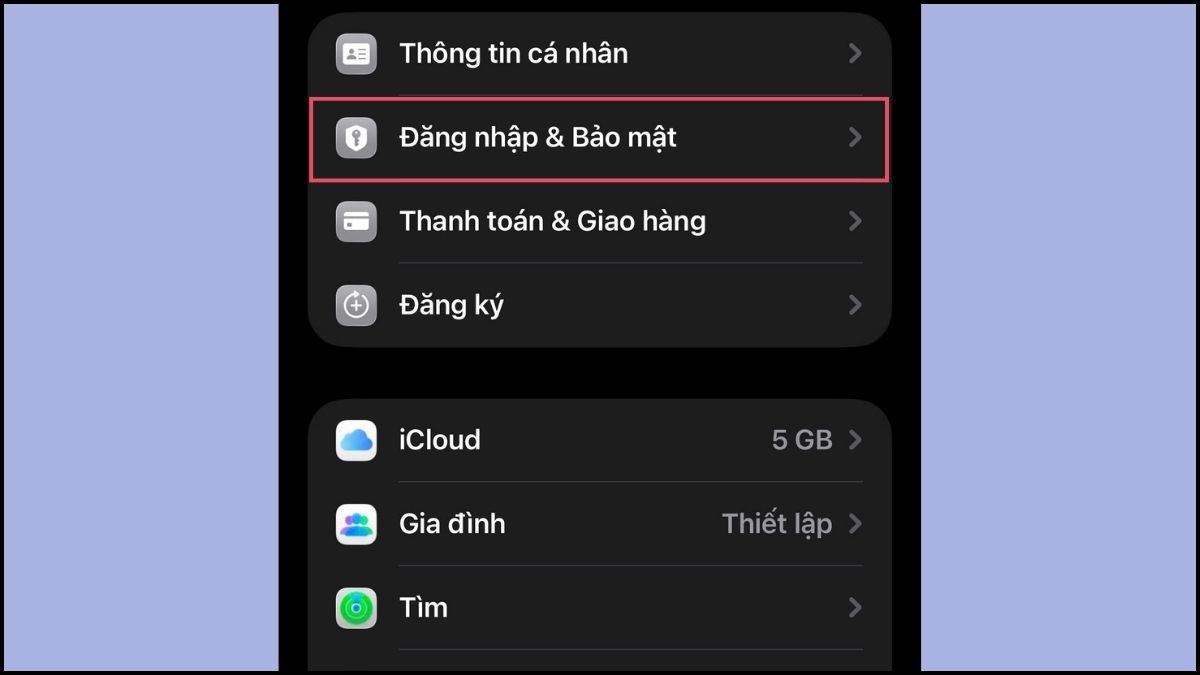 Sửa lỗi kích hoạt Facetime bằng cách kiểm tra tài khoản Apple bước 3