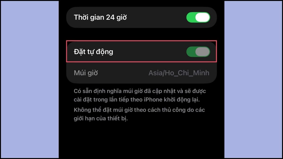 Sửa lỗi kích hoạt Facetime - Cài đặt Ngày & Giờ và Vùng chuẩn bước 3