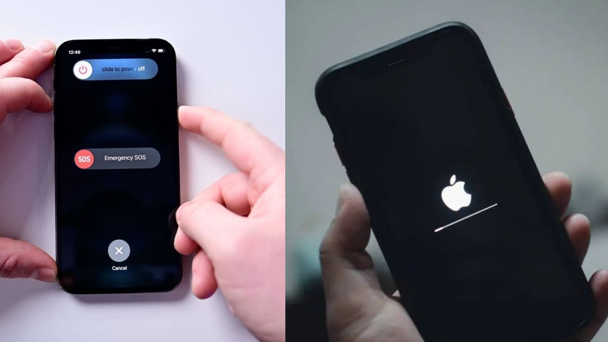 Sửa lỗi SIM không có dịch vụ trên iPhone - Khởi động lại iPhone