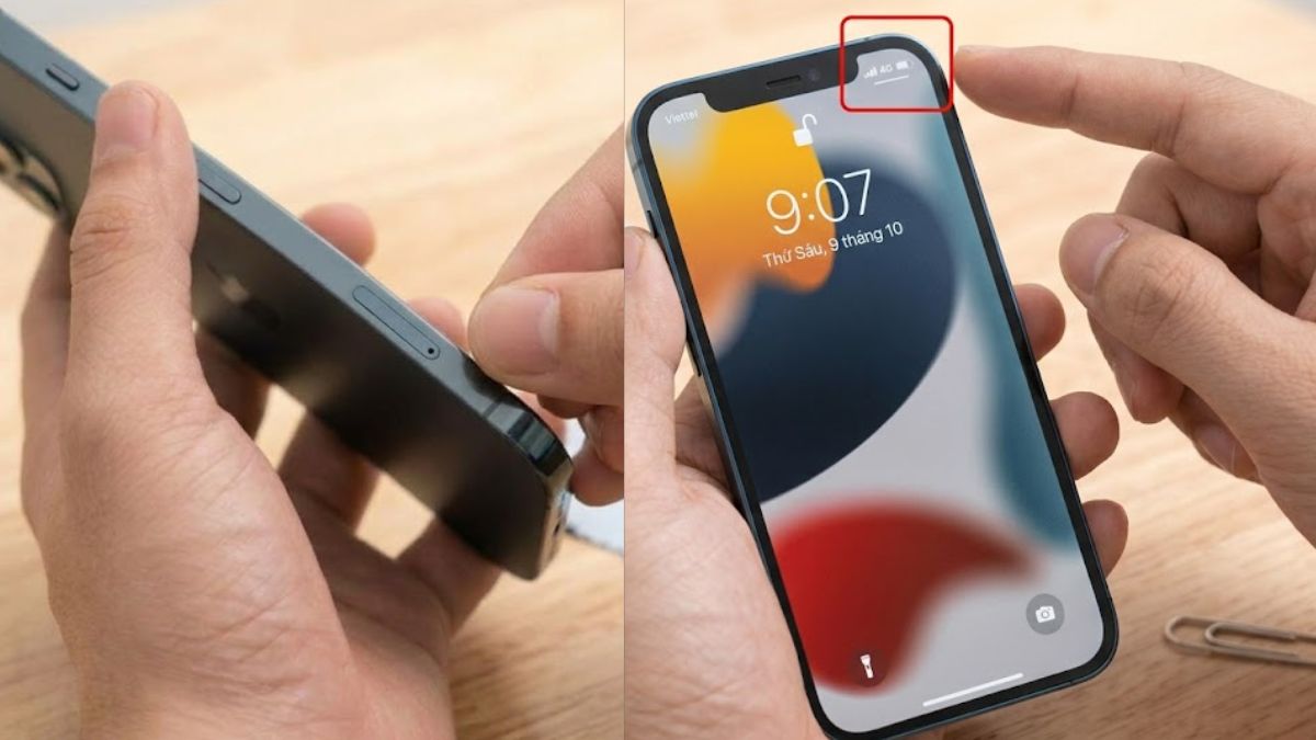 Sửa lỗi SIM không có dịch vụ trên iPhone - Tháo và vệ sinh khay SIM bước 4