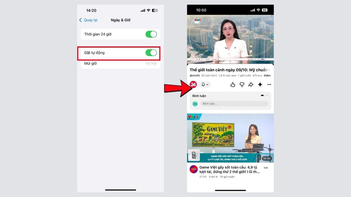 Khắc phục lỗi Youtube không phát được video - Kiểm tra cài đặt Ngày & Giờ bước 3