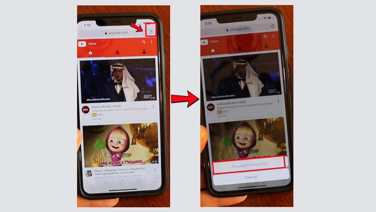 Khắc phục lỗi Youtube không phát được video - Chuyển đổi giao diện bước 2