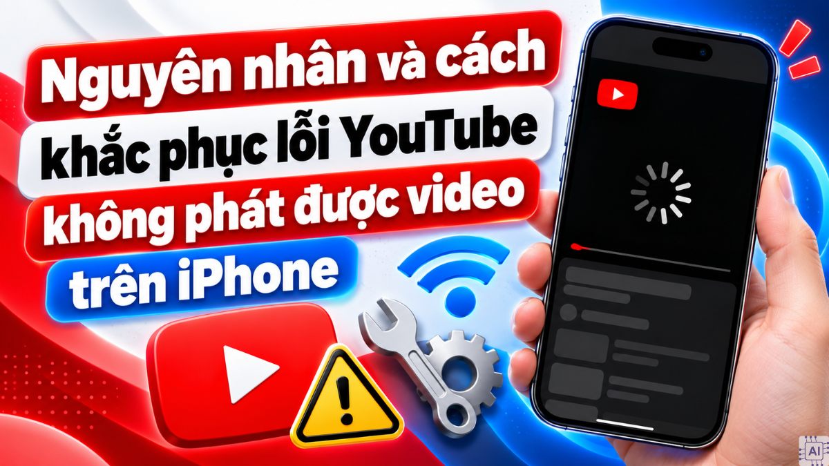 Lỗi YouTube không phát được video trên iPhone: 10 cách khắc phục