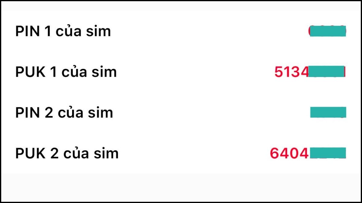Mã PUK sim Viettel là gì