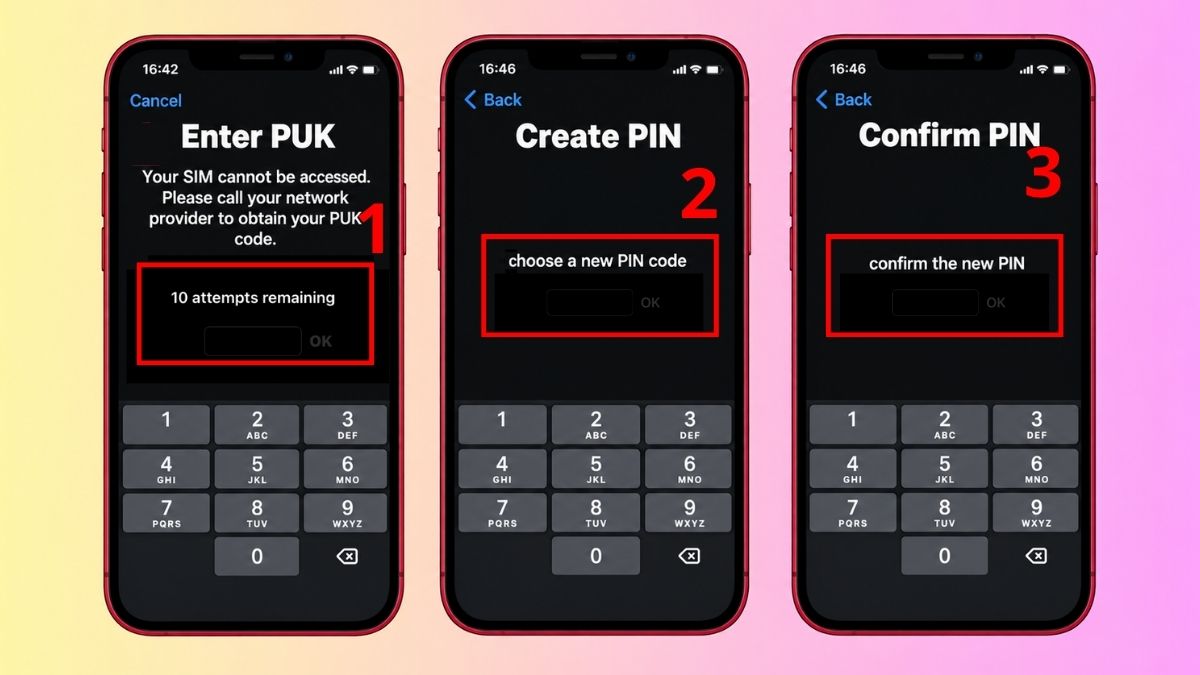 Nhập mã PUK sim Viettel
