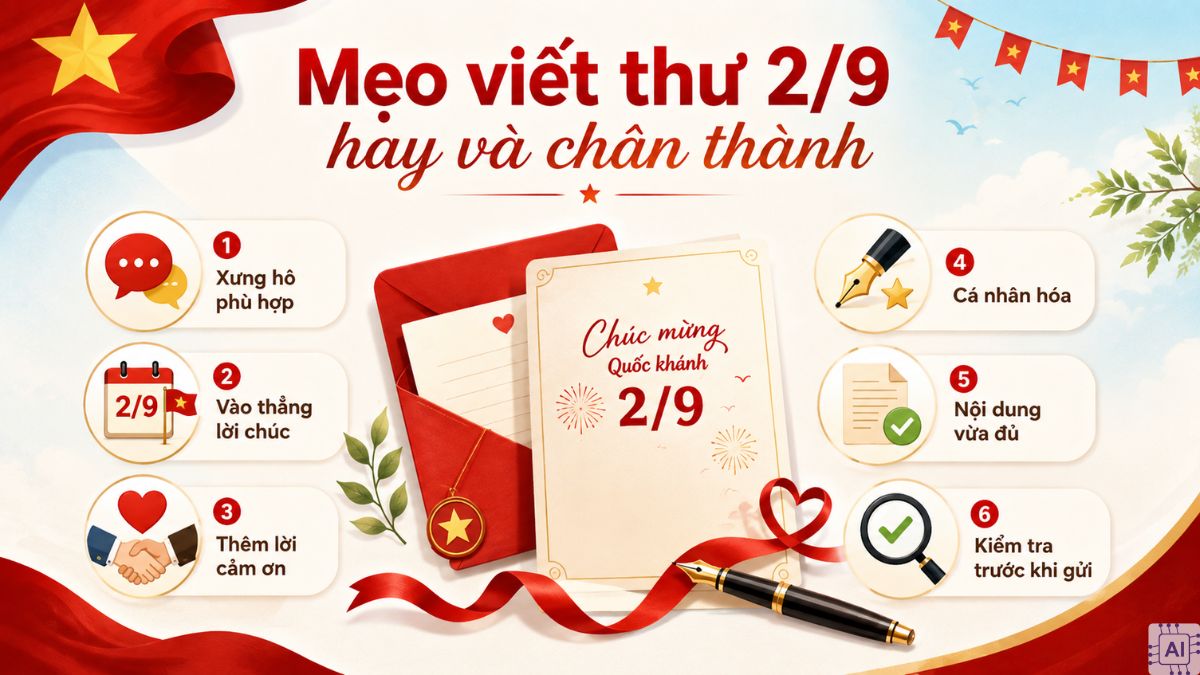 Meo viết thư 2/9 hay, chân thành