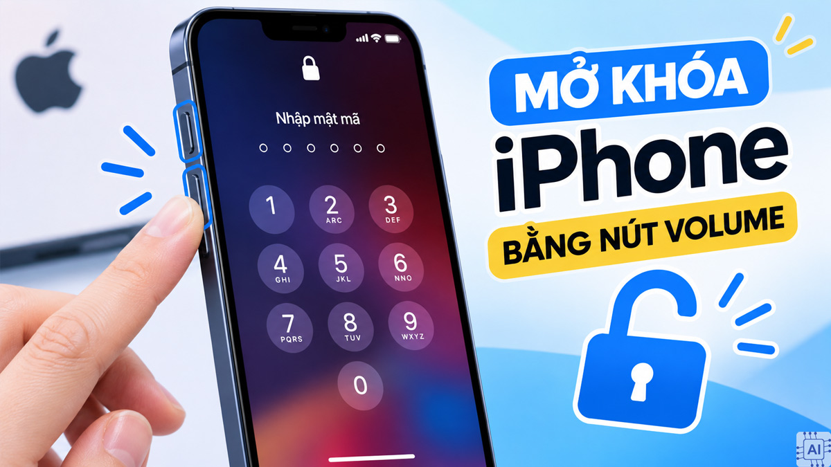 Có thể mở khóa iPhone bằng nút volume được không?