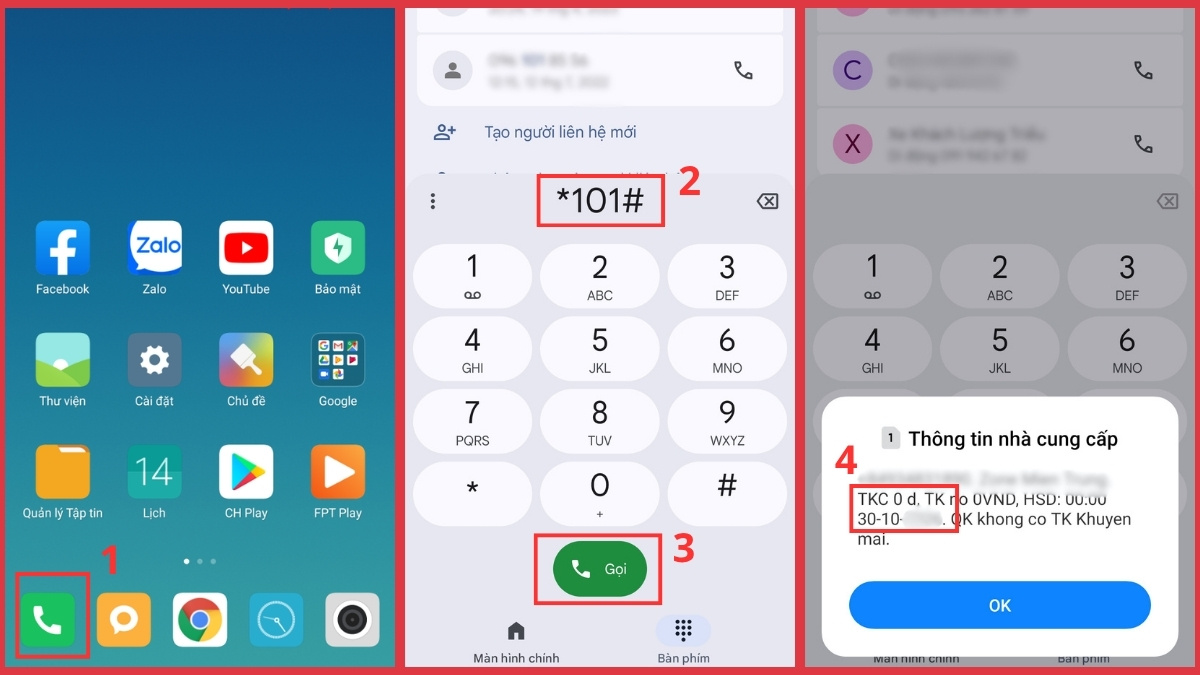 Kiểm tra hạn sử dụng và mua ngày sử dụng Viettel