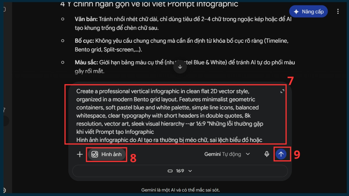 Dùng AI lên prompt tạo Infographic bước 5