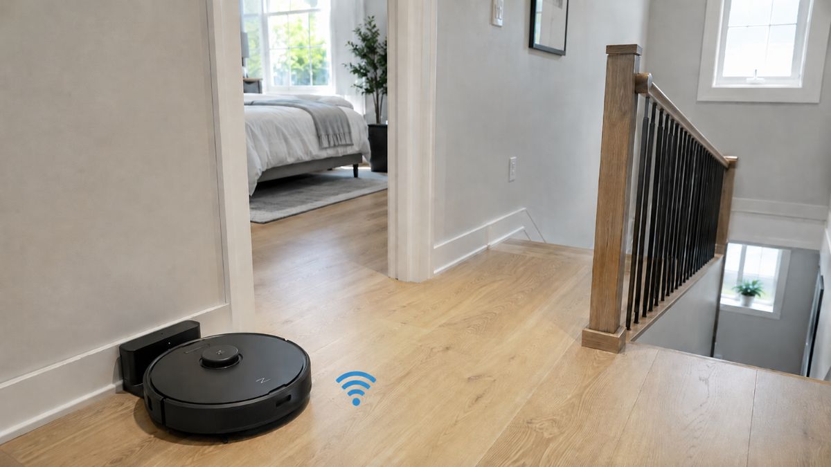 Cài đặt robot hút bụi cho nhà nhiều tầng bước 1