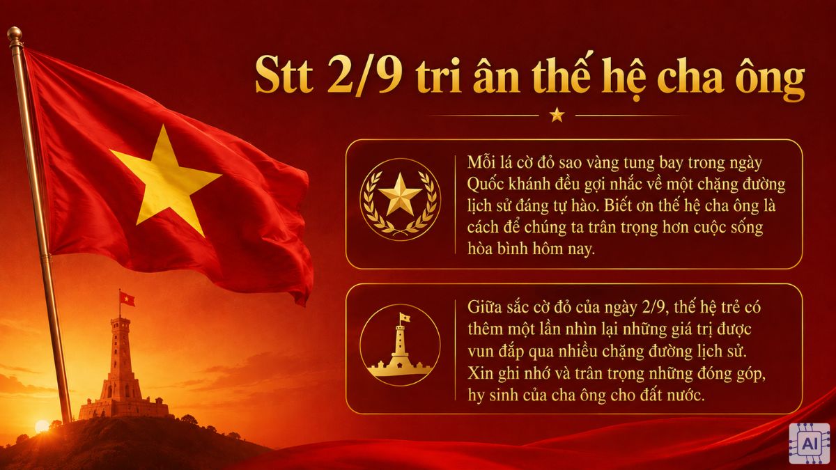 STT 2/9 tri ân thế hệ cha ông