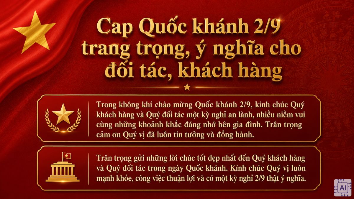 STT 2/9 sang trọng, ý nghĩa