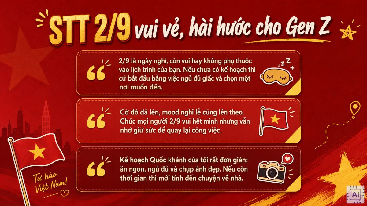STT 2/9 vui vẻ cho Gen Z