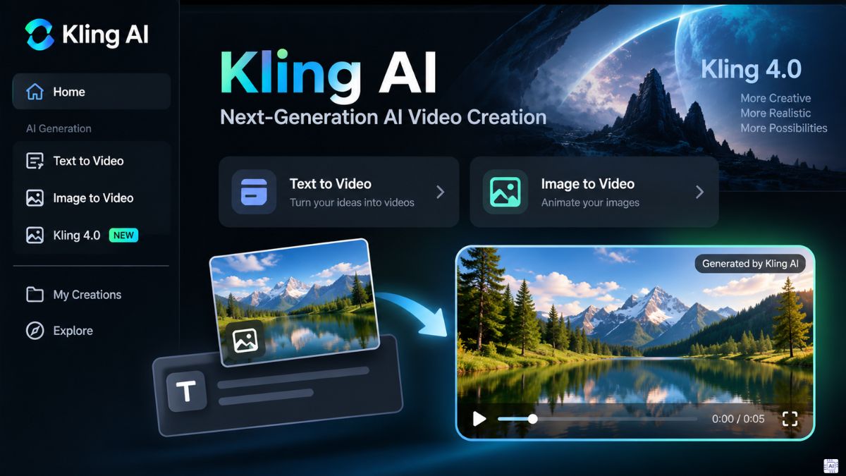 Công cụ tạo video AI bằng hình ảnh - Kling AI