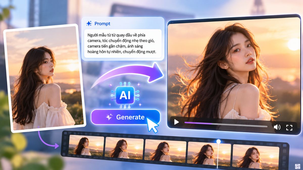 Prompt tạo video AI bằng hình ảnh có sẵn