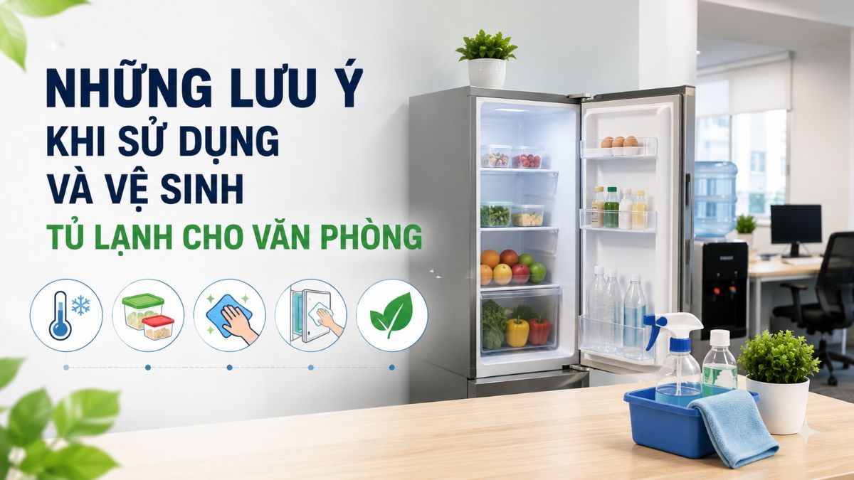 Những lưu ý khi sử dụng tủ lạnh văn phòng