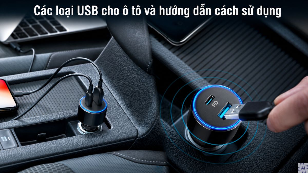 Các loại USB cho ô tô và hướng dẫn cách sử dụng