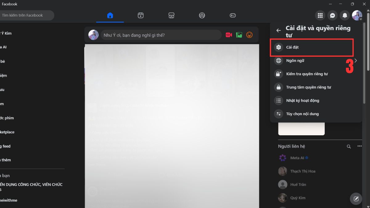 2FA là gì? - Bật 2FA trên Facebook bước 1-2