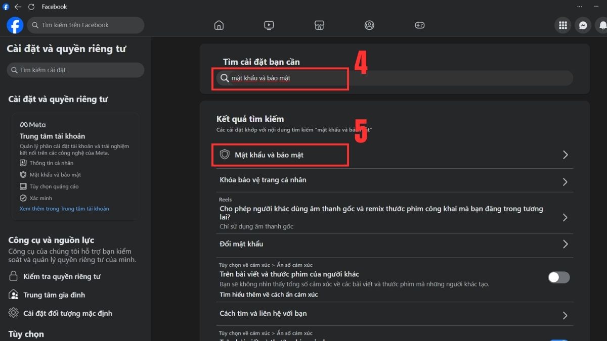 2FA là gì? - Bật 2FA trên Facebook bước 1-3