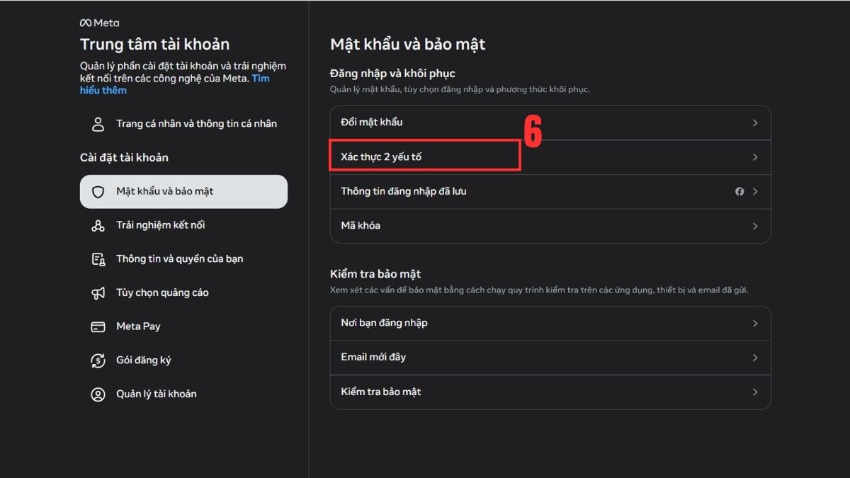 2FA là gì? - Bật 2FA trên Facebook bước 2-1
