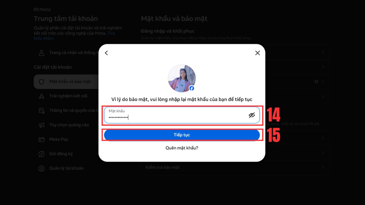 2FA là gì? - Bật 2FA trên Facebook bước 3-3