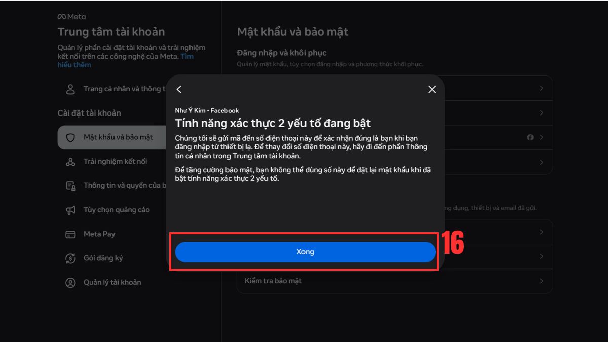 2FA là gì? - Bật 2FA trên Facebook bước 3-4