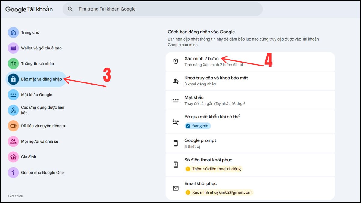 2FA là gì? - Bật 2FA trên Gmail bước 2-1