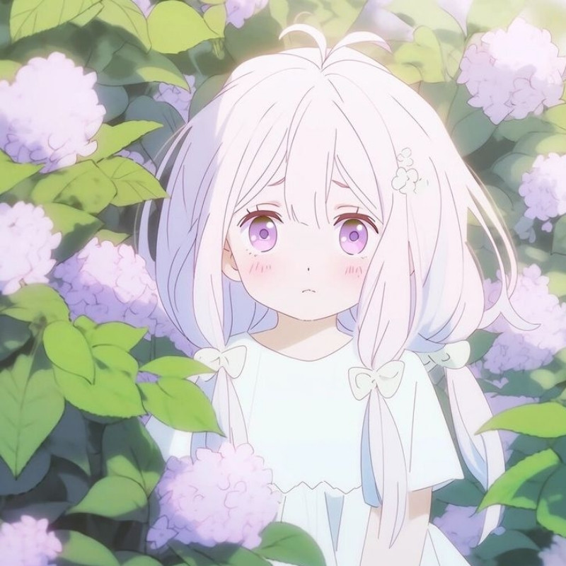 Avatar anime sáng nữ cute, hồn nhiên