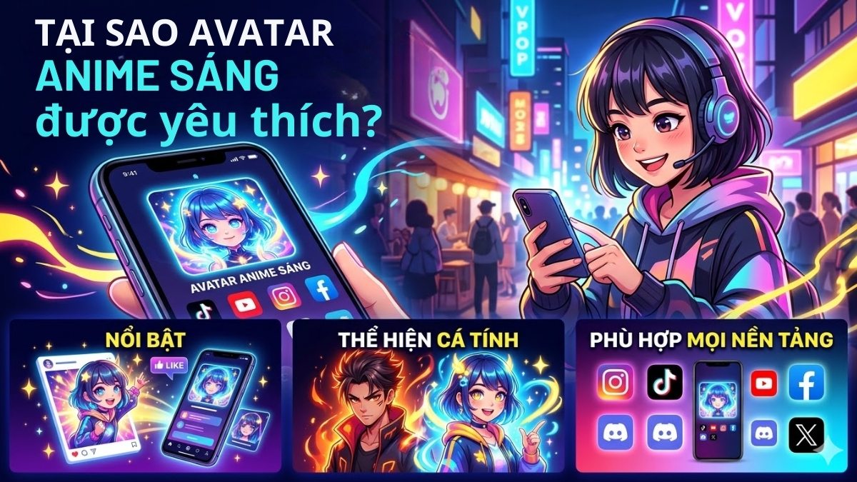 Avatar Anime sáng ngày càng được yêu thích
