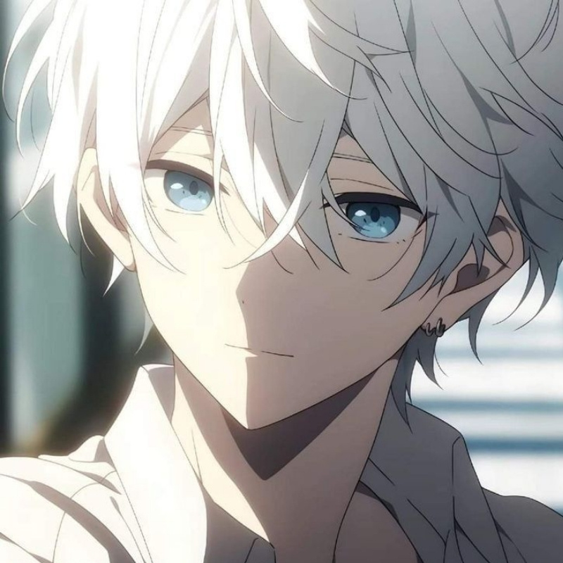 Avatar anime sáng với hình ảnh chàng trai lạnh lùng