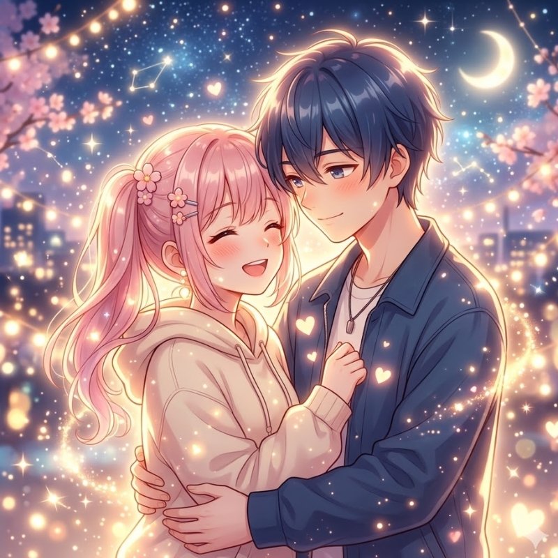 Avatar anime sáng cho cặp đôi