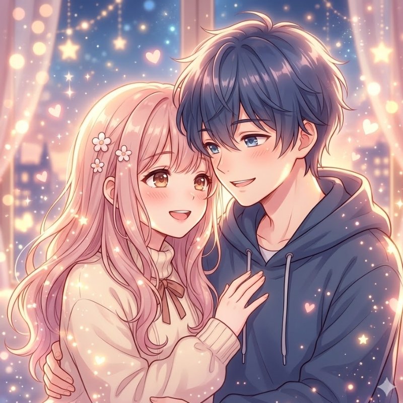 Avatar anime sáng dành cho cặp đôi yêu nhau