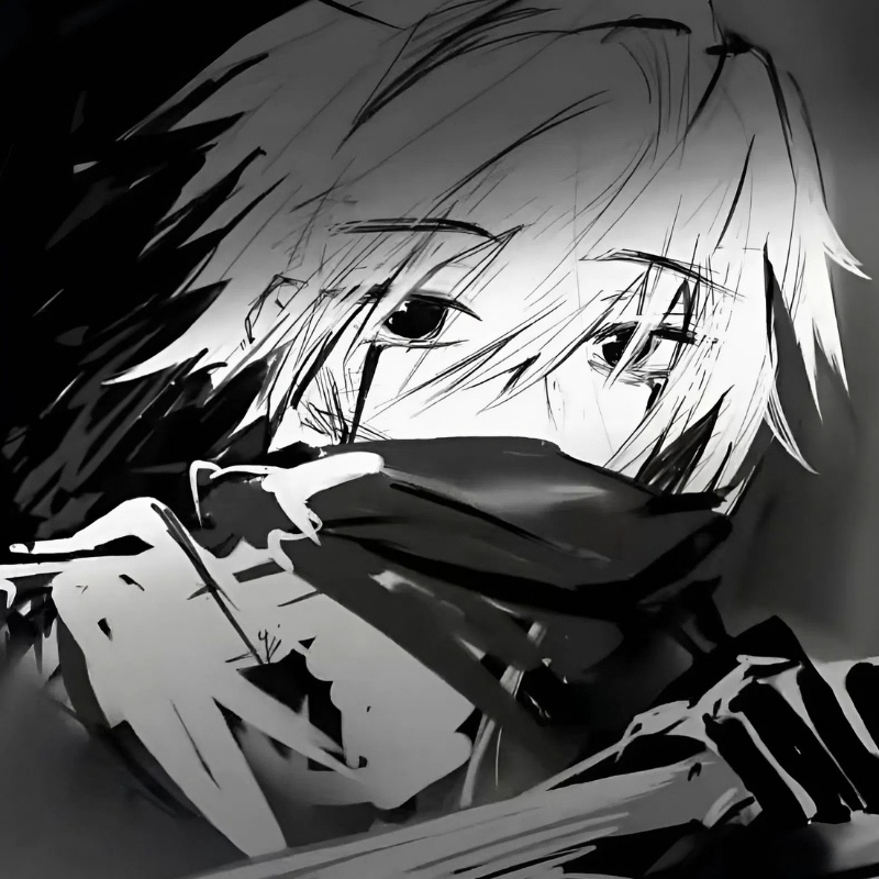 Avatar anime sáng khắc họa nhân vật với biểu cảm cool ngầu