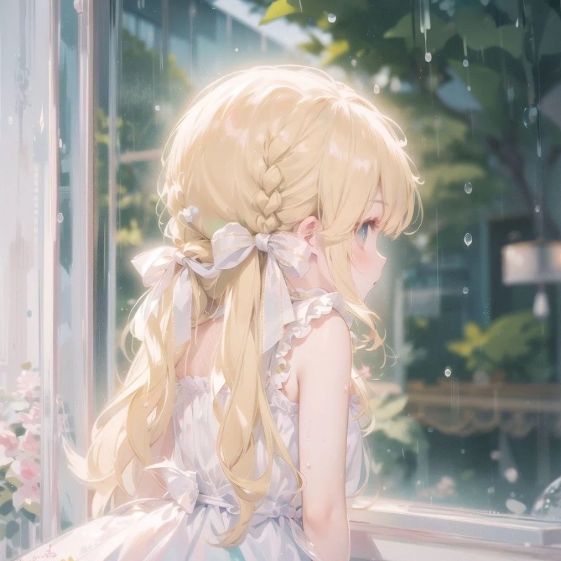 Avatar anime sáng cô gái cô đơn