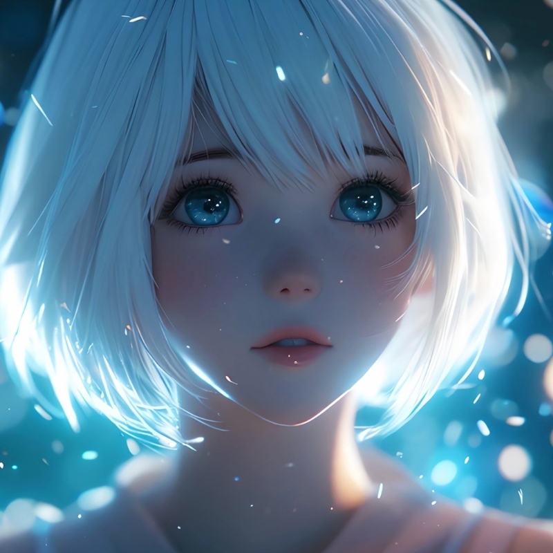 Avatar anime sáng nữ buồn