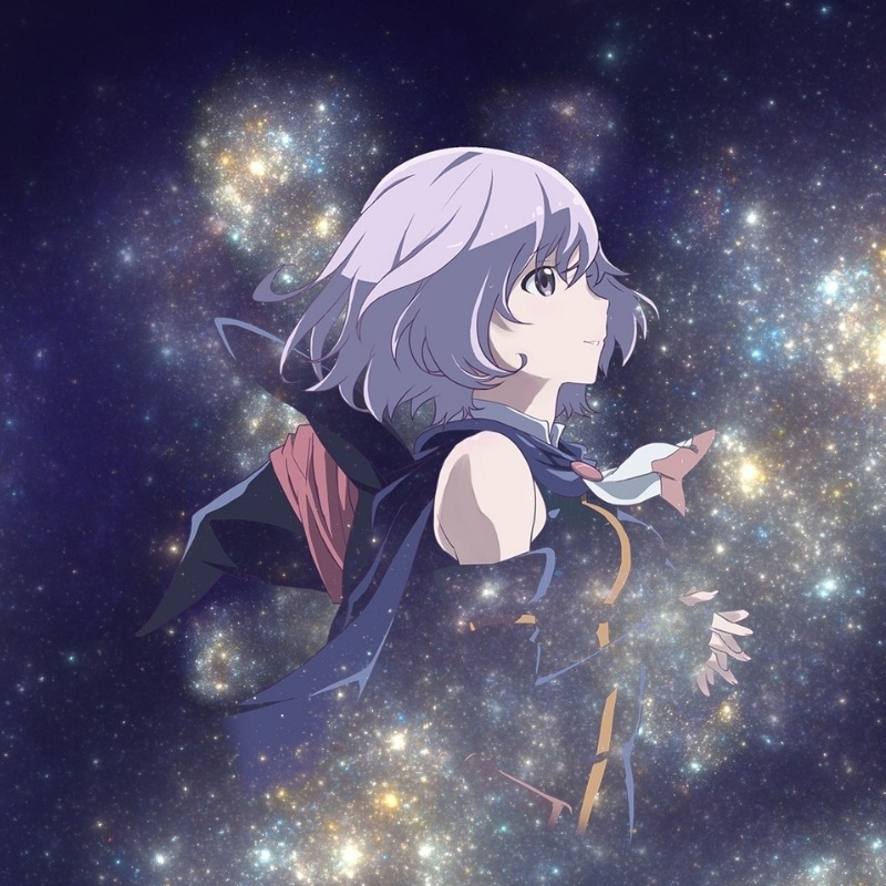 Avatar anime sáng cô gái ngắm sao trời