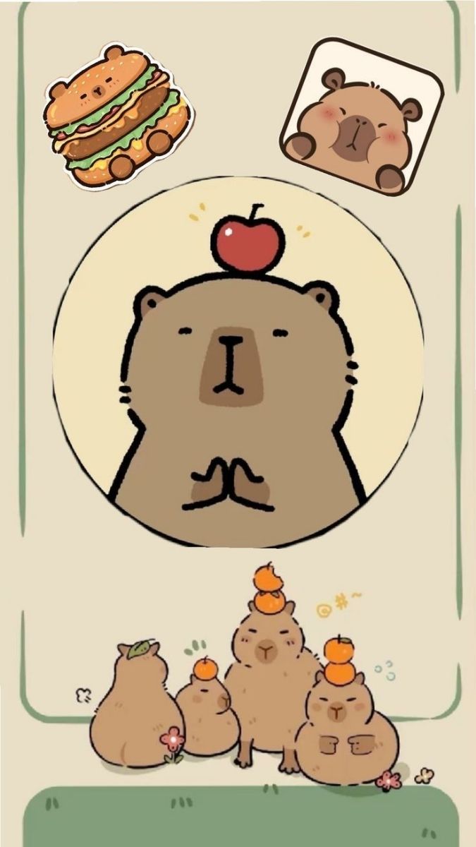 Hình nền Capybara chill
