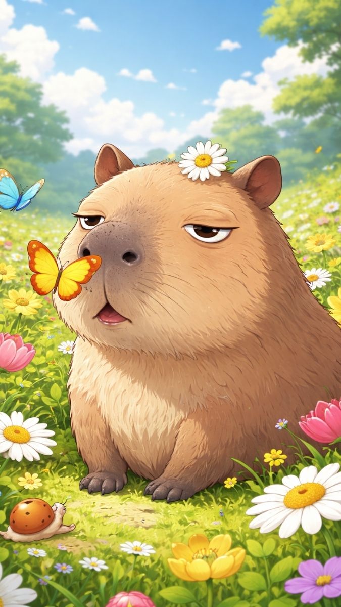Hình nền Capybara cute vô đối