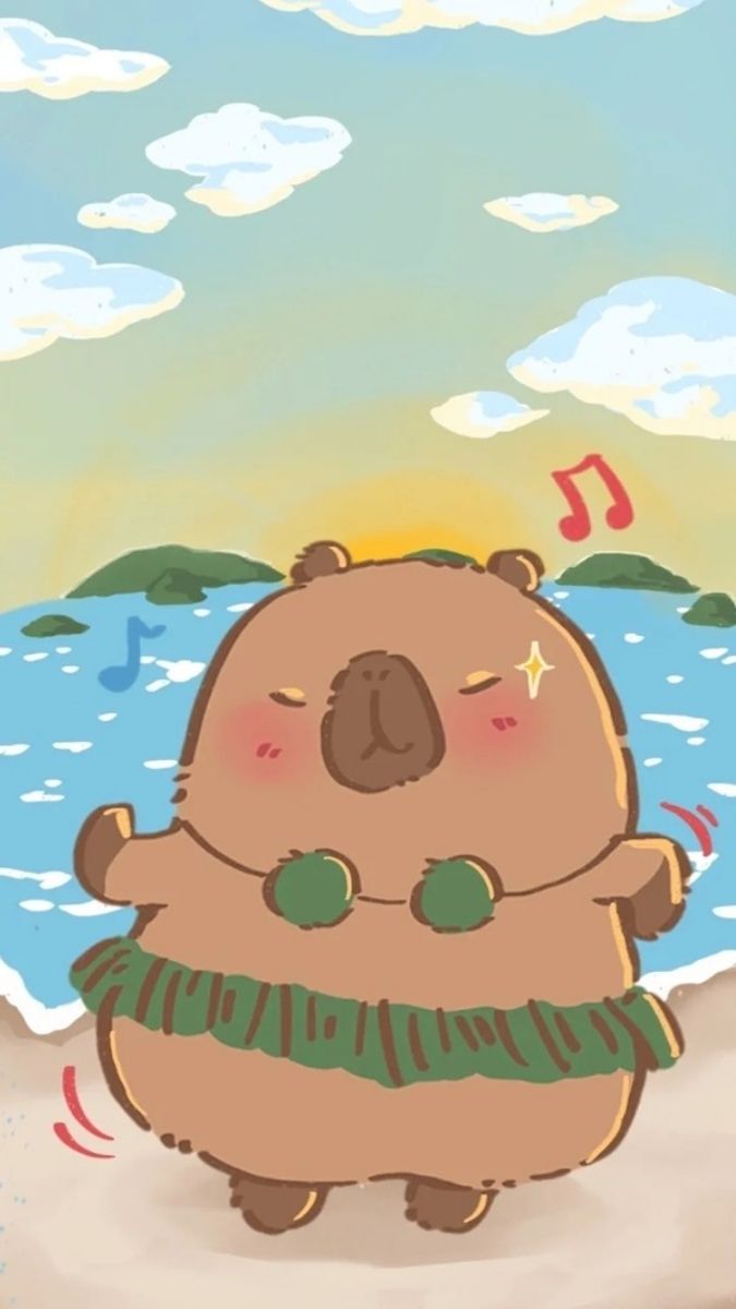 Hình nền Capybara nhảy múa