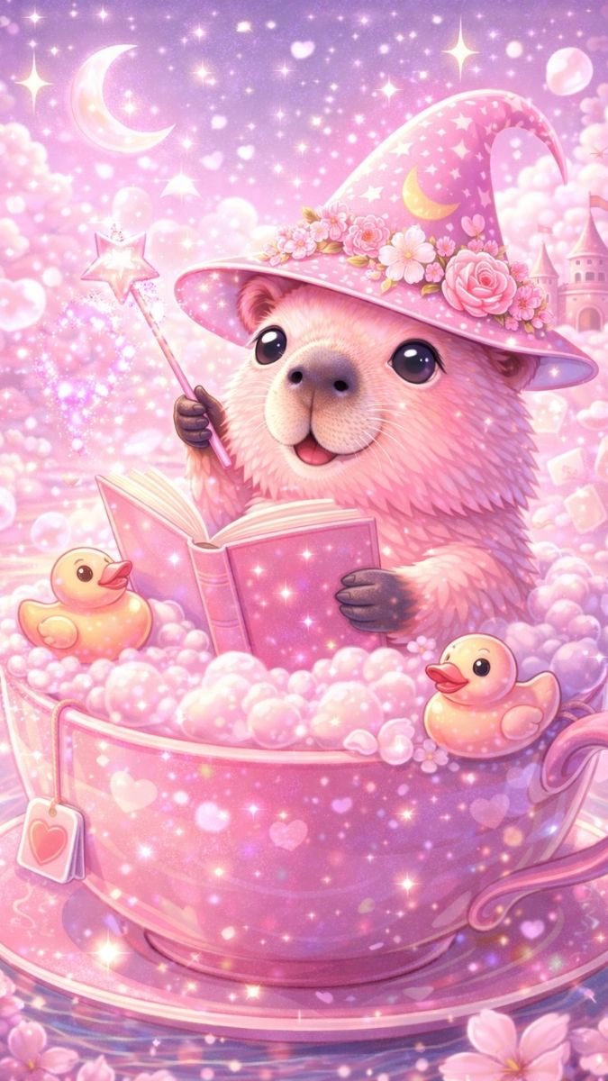 Hình nền Capybara lấp lánh